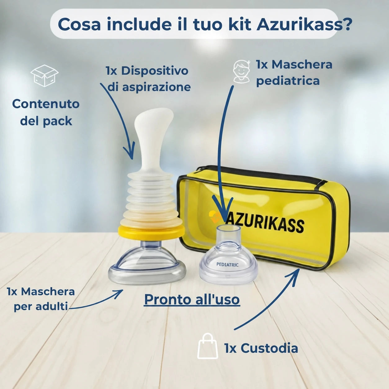 Kit Antisoffocamento Familiare Azurikass